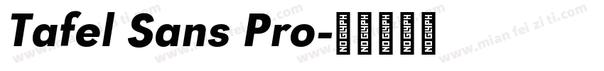 Tafel Sans Pro字体转换